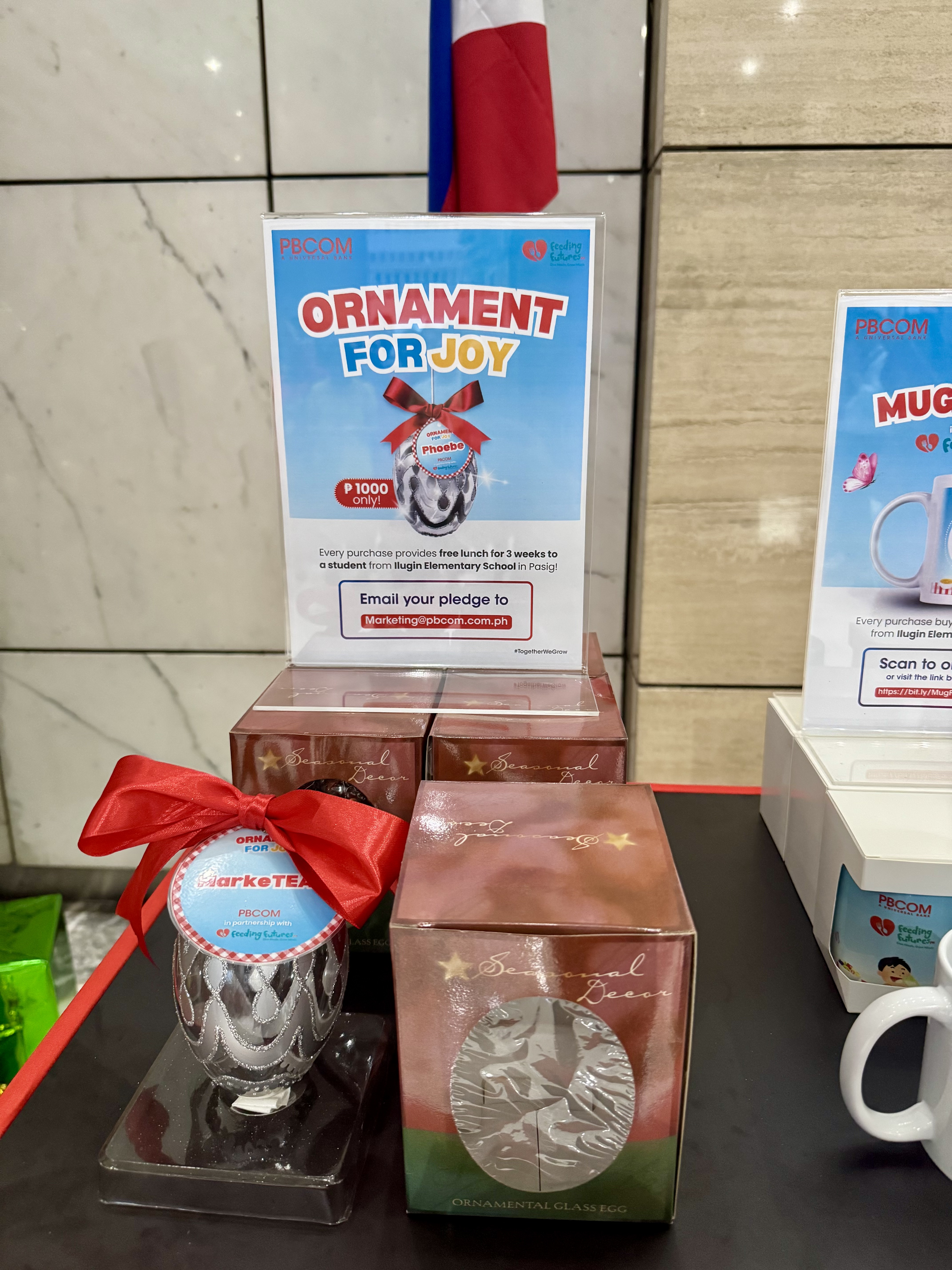 Display of the Ornament for Joy packaging.